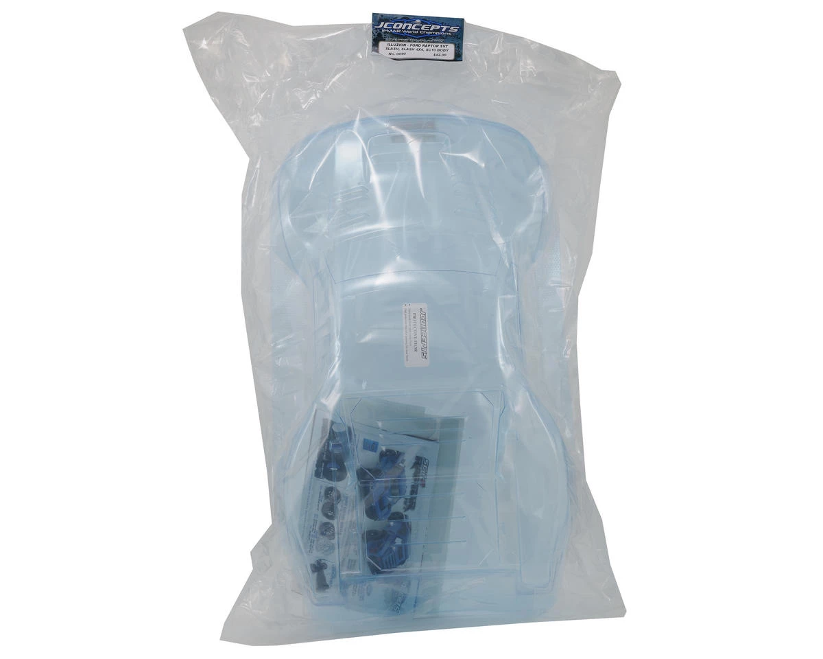 JConcepts Illuzion "Ford Raptor SVT SCT-R F-150" Body (Clear) (Slash/SC10) 2 JConcepts Illuzion "Ford Raptor SVT SCT-R F-150" Body (Clear) (Slash/SC10) - Image 2