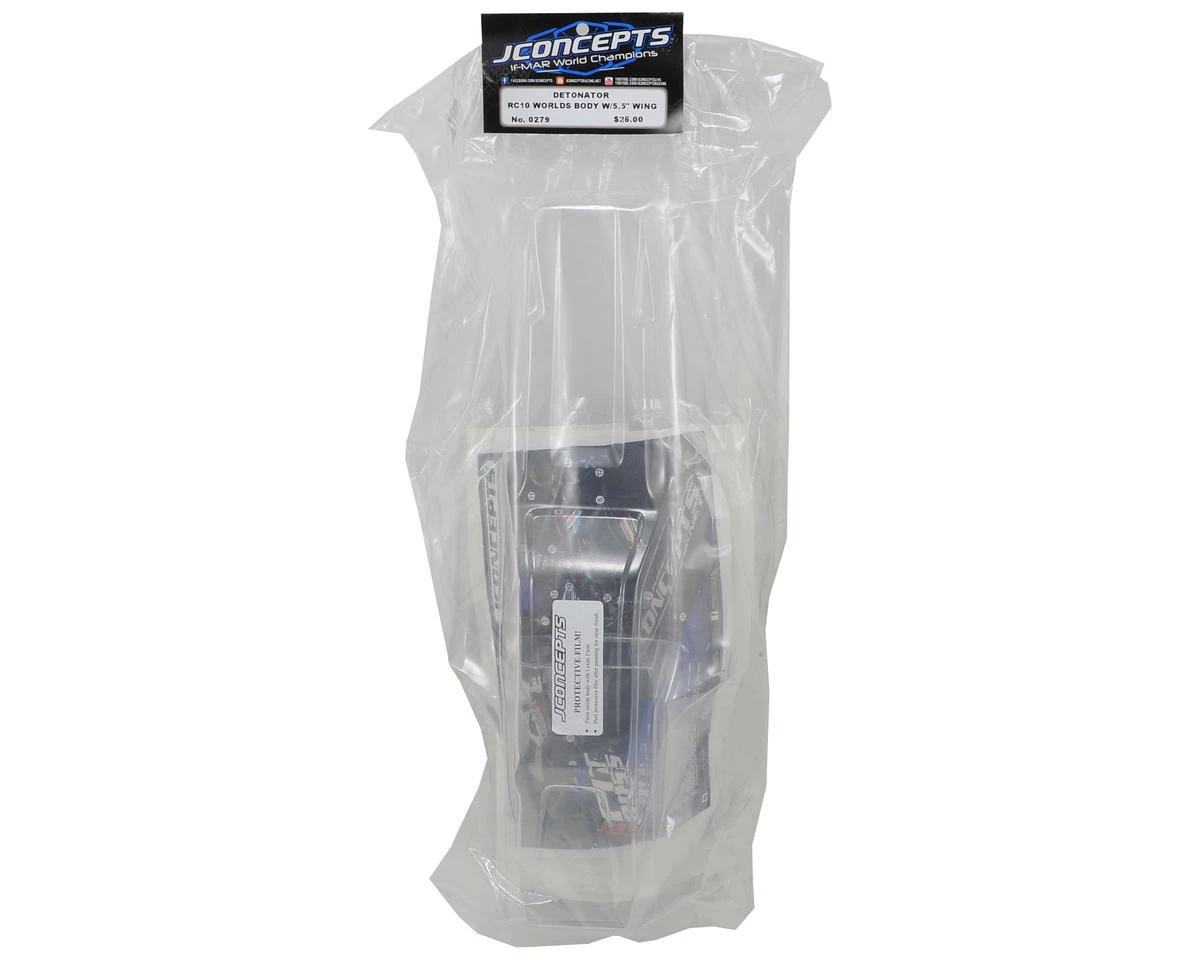 JConcepts RC10 "Detonator" Worlds Body w/5.5" Wing 2 JConcepts RC10 "Detonator" Worlds Body w/5.5" Wing - Image 2