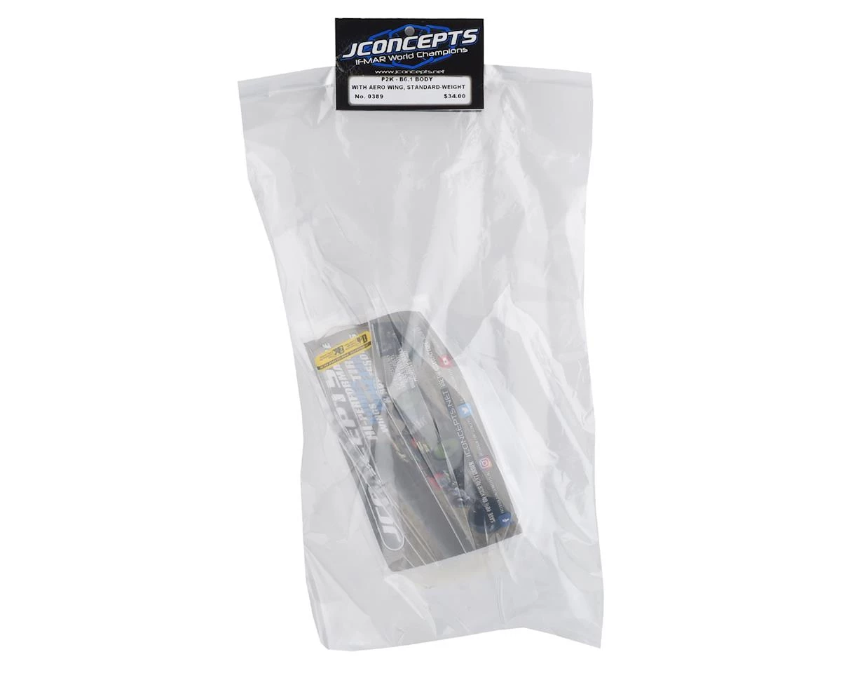 JConcepts B6.1/B6 "P2K" 1/10 2WD Buggy Body w/6.5" Aero Wing (Clear) 2 JConcepts B6.1/B6 "P2K" 1/10 2WD Buggy Body w/6.5" Aero Wing (Clear) - Image 2