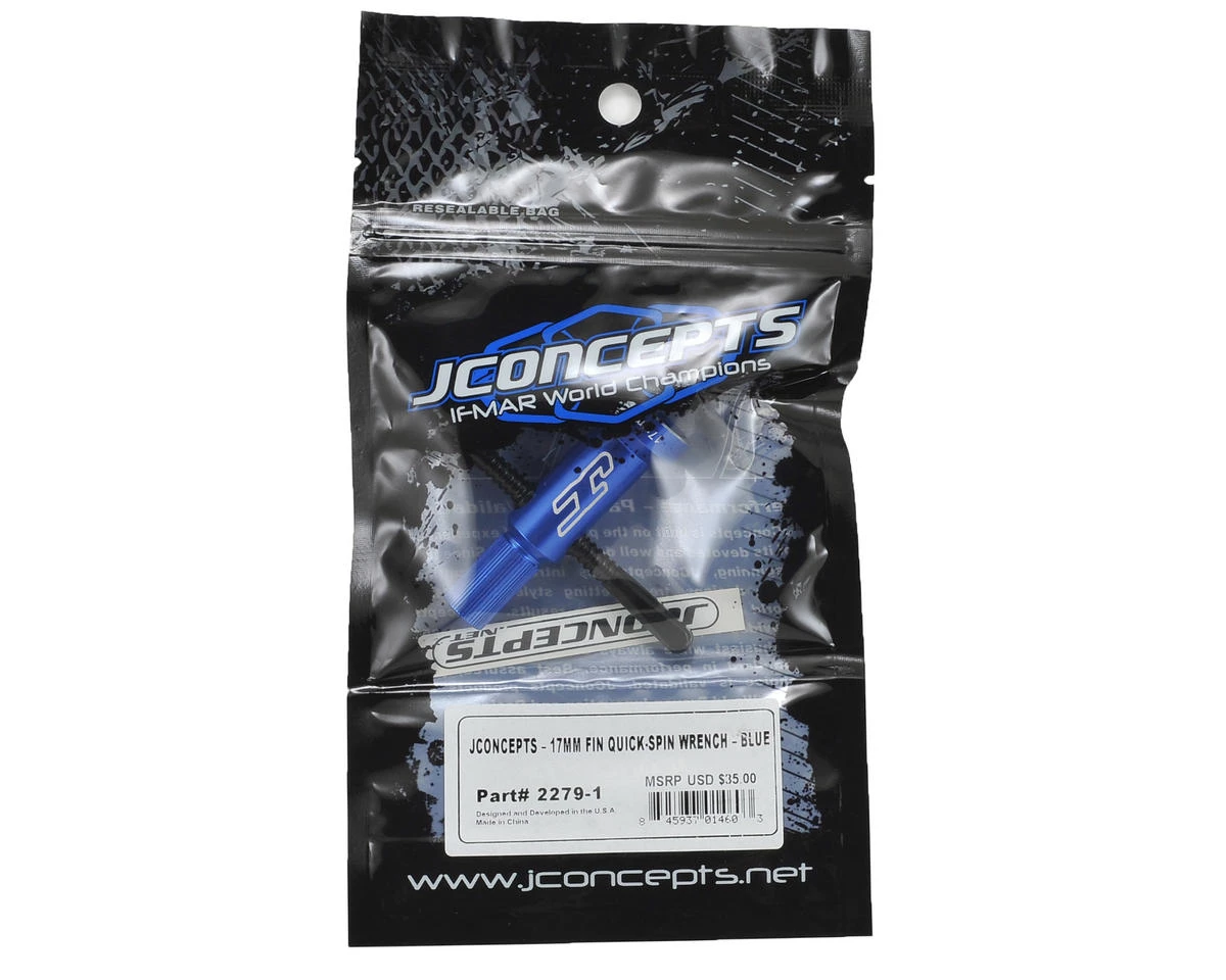 JConcepts 17mm Fin Quick-Spin Wrench (Blue) 2 JConcepts 17mm Fin Quick-Spin Wrench (Blue) - Image 2