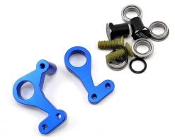JConcepts RC10 Classic Aluminum Steering Bell Crank Set (Blue)