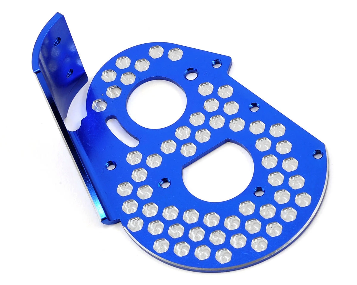 JConcepts RC10 Classic Aluminum Honeycomb Rear Motor Plate (Blue) 1 JConcepts RC10 Classic Aluminum Honeycomb Rear Motor Plate (Blue)