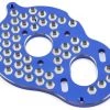 JConcepts B5M Aluminum "3 Gear" Honeycomb Motor Plate (Blue)