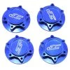 JConcepts Fin 17mm 1/8th Serrated Light Weight Wheel Nut (Blue) (4)