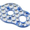 JConcepts Associated B6 'Honeycomb' 3 Gear Standup Motor Plate (Blue)