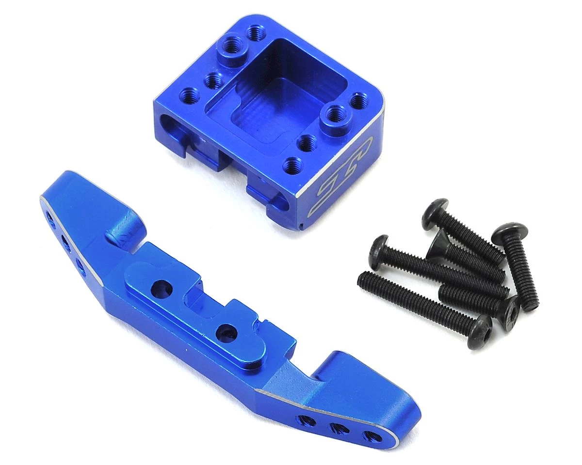 JConcepts B6/B6D Aluminum Front Camber Link Mount Bulkhead (Blue) 1 JConcepts B6/B6D Aluminum Front Camber Link Mount Bulkhead (Blue)
