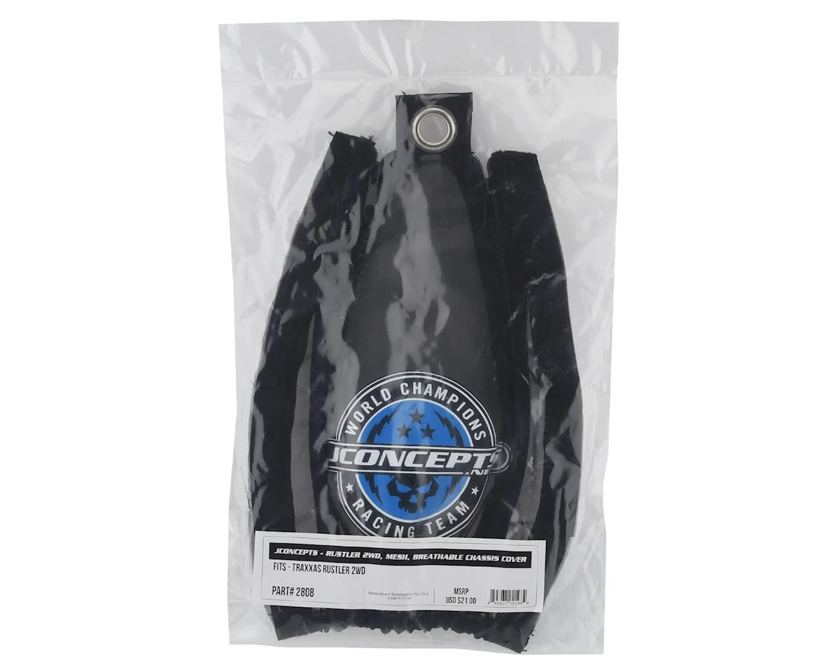 JConcepts Traxxas Rustler 2WD Breathable Mesh Chassis Cover 2 JConcepts Traxxas Rustler 2WD Breathable Mesh Chassis Cover - Image 2