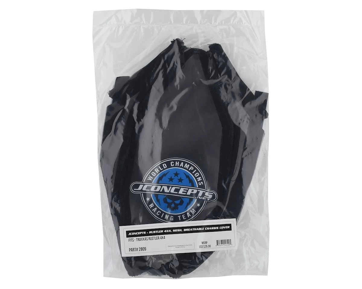 JConcepts Traxxas Rustler 4x4 Breathable Mesh Chassis Cover 2 JConcepts Traxxas Rustler 4x4 Breathable Mesh Chassis Cover - Image 2
