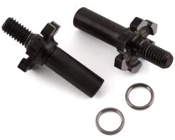 JConcepts RC10B6.3 Fin Titanium Flite Front Axles w/1mm Spacer (Black)