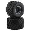 JConcepts Renegades Pre-Mounted Monster Truck Tires (Silver) (2) (Yellow)