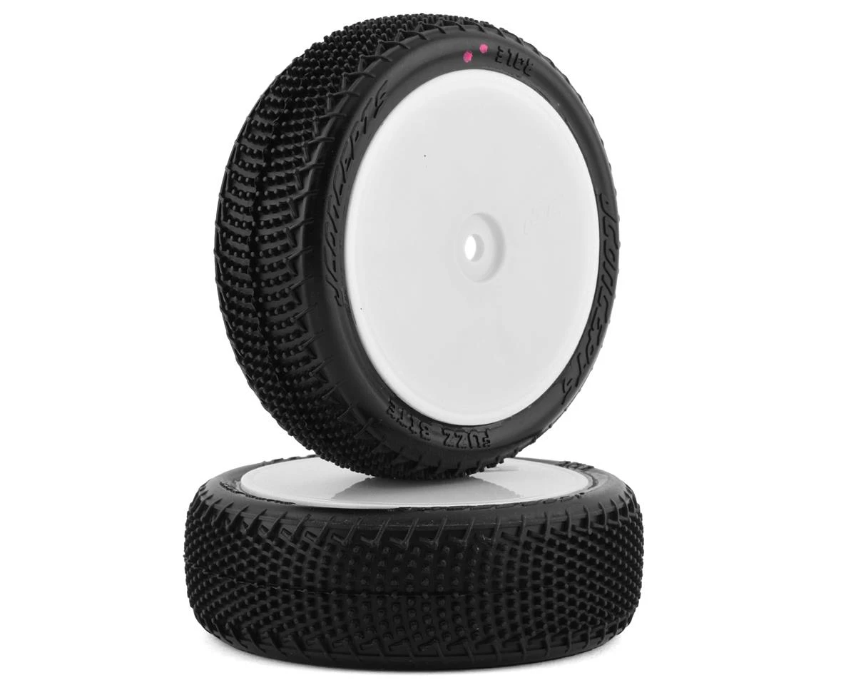 JConcepts Fuzz Bite LP 2.2" Pre-Mounted 4WD Front Buggy Tire (White) (2) (Pink) w/12mm Hex 1 JConcepts Fuzz Bite LP 2.2" Pre-Mounted 4WD Front Buggy Tire (White) (2) (Pink) w/12mm Hex