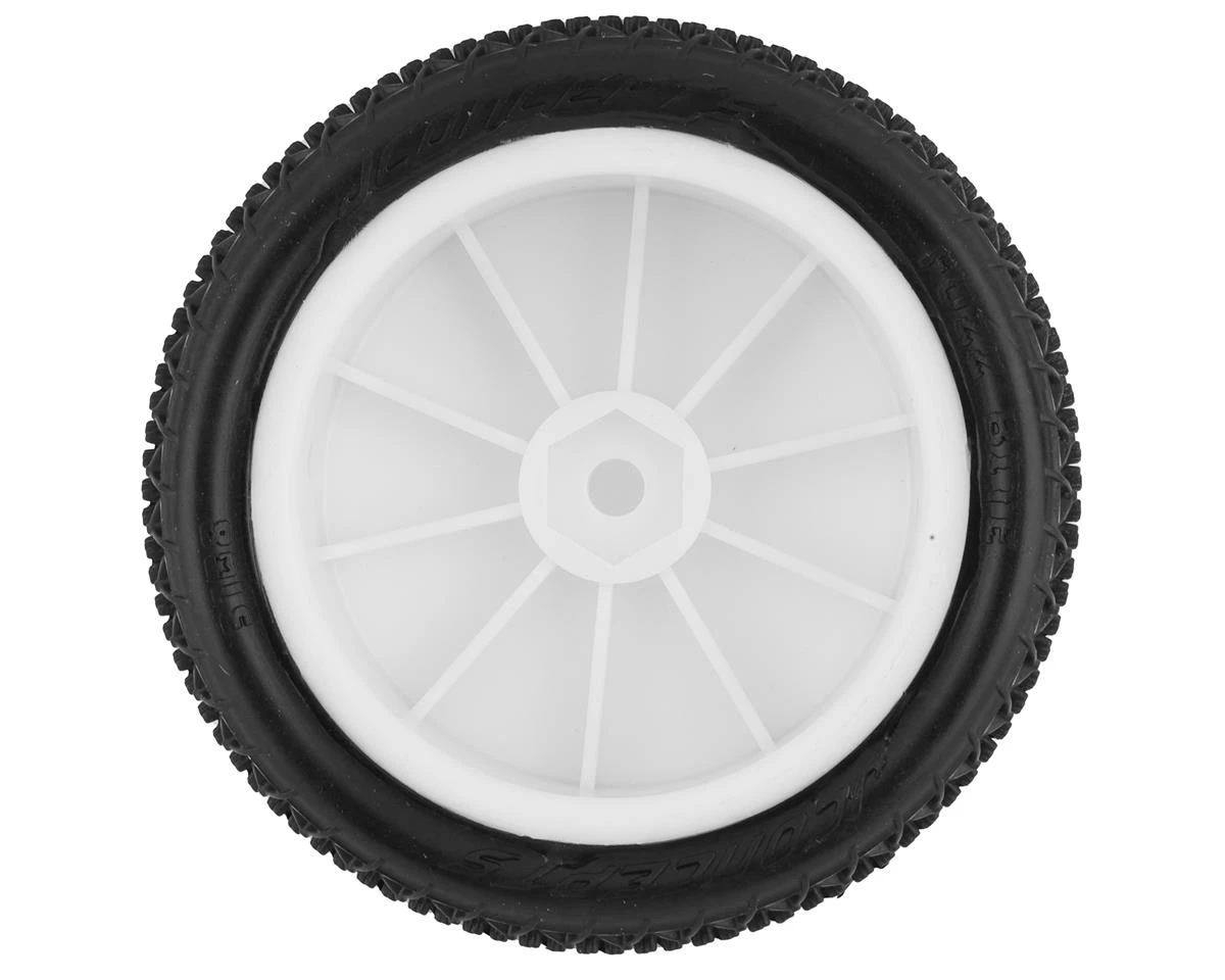 JConcepts Fuzz Bite LP 2.2" Pre-Mounted 4WD Front Buggy Tire (White) (2) (Pink) w/12mm Hex 2 JConcepts Fuzz Bite LP 2.2" Pre-Mounted 4WD Front Buggy Tire (White) (2) (Pink) w/12mm Hex - Image 2