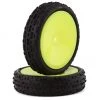 JConcepts Swaggers 2.2" Pre-Mounted 2WD Front Buggy Carpet Tires (Yellow) (2) (Pink) w/12mm Hex