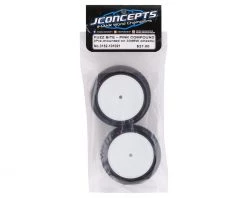 JConcepts Fuzz Bite LP 2.2" Mounted Rear Buggy Carpet Tires (White) (2) (Pink) w/12mm Hex -Deals JConcepts  Store jco3152 101021 2