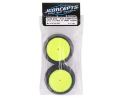 JConcepts Fuzz Bite LP 2.2" Mounted Rear Buggy Carpet Tires (Yellow) (2) (Pink) w/12mm Hex -Deals JConcepts  Store jco3152 201021 2