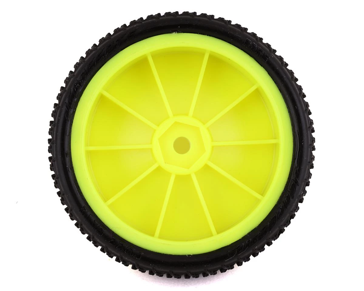 JConcepts Fuzz Bite LP 2.2 Mounted 2WD Front Buggy Tire (Yellow) (2) (Pink) (Carpet) w/12mm Hex 2 JConcepts Fuzz Bite LP 2.2 Mounted 2WD Front Buggy Tire (Yellow) (2) (Pink) (Carpet) w/12mm Hex - Image 2