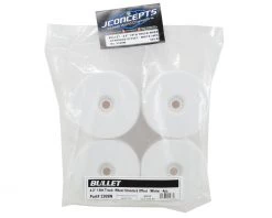 JConcepts Bullet 4.0" Standard Offset 1/8 Truck Wheels (4) (White) -Deals JConcepts  Store jco3369w 2