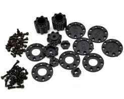JConcepts Vengeance 2.2 Rock Crawler Wheels (4) (Black/Chrome) w/Caps & Adapters -Deals JConcepts  Store jco3374b 2