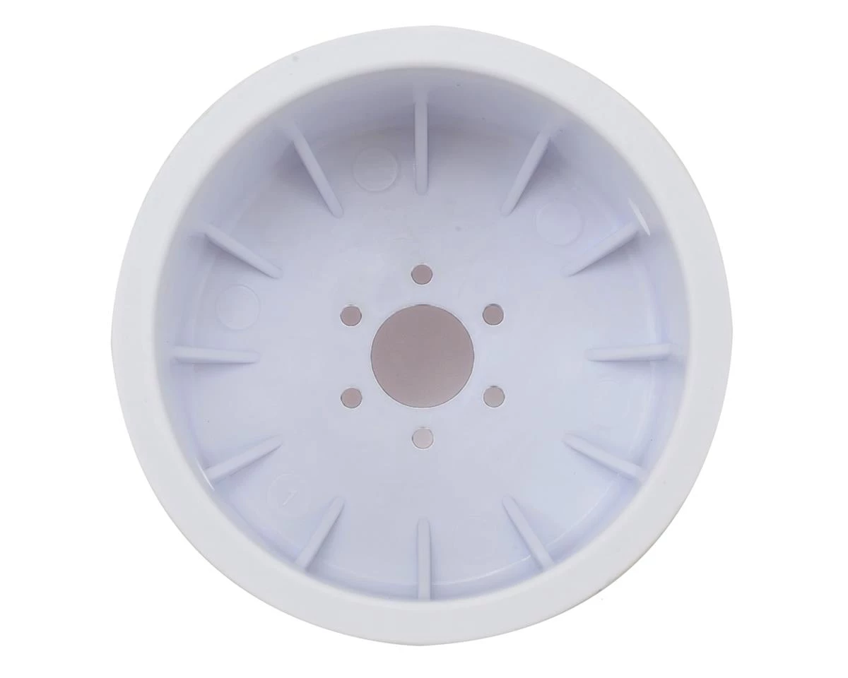 JConcepts Tribute 2.6 x 3.6" Monster Truck Wheel (White) (2) 2 JConcepts Tribute 2.6 x 3.6" Monster Truck Wheel (White) (2) - Image 2