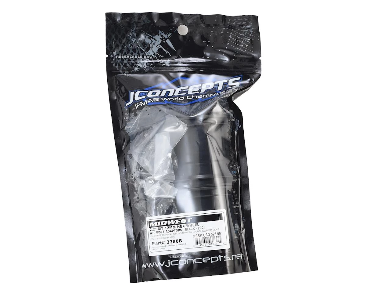 JConcepts 12mm Hex Midwest 2.2" Monster Truck Wheel (2) (Black) 4 JConcepts 12mm Hex Midwest 2.2" Monster Truck Wheel (2) (Black) - Image 4