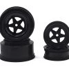 JConcepts Startec Street Eliminator Drag Racing Wheels (Black) w/12mm Hex (2x Rear SCT Wheels & 2x Front Buggy Wheels)