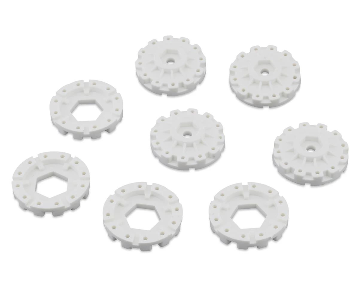 JConcepts Cheetah 83mm Speed-Run w/Removable Hex (White) (4) 3 JConcepts Cheetah 83mm Speed-Run w/Removable Hex (White) (4) - Image 3