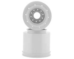 JConcepts Aggressor 2.6x3.6" Monster Truck Wheel (White) (2) w/17mm Hex