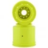 JConcepts Aggressor 2.6x3.6" Monster Truck Wheel (Yellow) (2) w/17mm Hex