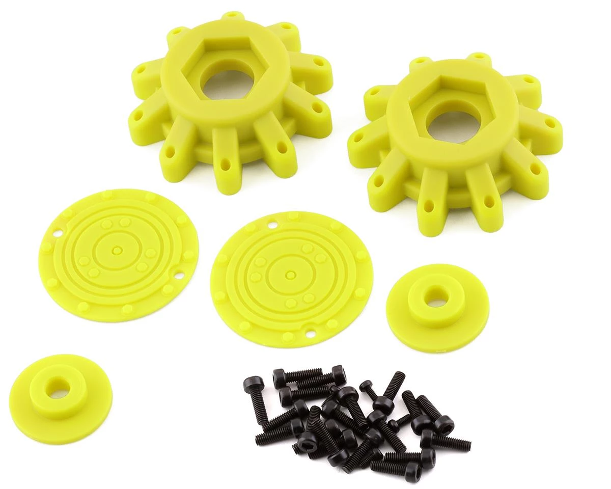 JConcepts Aggressor 2.6x3.6" Monster Truck Wheel (Yellow) (2) w/17mm Hex 3 JConcepts Aggressor 2.6x3.6" Monster Truck Wheel (Yellow) (2) w/17mm Hex - Image 3