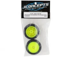 JConcepts Mini-B Ellipse Pre-Mounted Front Tires (Yellow) (2) (Green) -Deals JConcepts  Store jco4002 2211 2