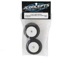 JConcepts Mini-B/Mini-T 2.0 Ellipse Pre-Mounted Rear Tires (White) (2) (Green) -Deals JConcepts  Store jco4004 1221 2