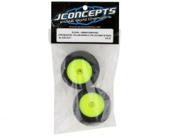 JConcepts Mini-B/Mini-T 2.0 Ellipse Pre-Mounted Rear Tires (Yellow) (2) (Green) -Deals JConcepts  Store jco4004 2221 2