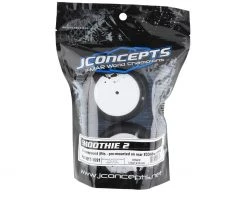 JConcepts Smoothie 2 2.2" Pre-Mounted Rear Buggy Tires (White) (2) (Silver) w/12mm Hex -Deals JConcepts  Store jco4017 1691 2