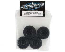 JConcepts Landmines 1.0" Pre-Mounted Tires w/Glide 5 Wheels (Black) (4) (Gold) w/7mm Hex -Deals JConcepts  Store jco4022 35911 3